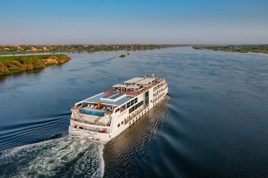 Viking Sekhmet sails from Luxor as part of Viking's 'Pharoahs & Pyramids' cruise-tour 